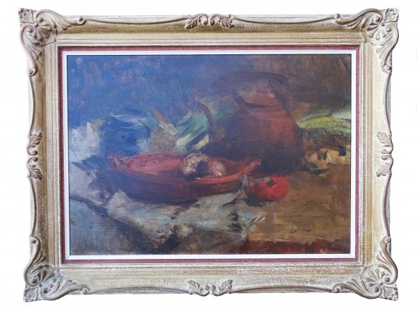 Antique French oil painting