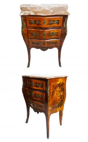antique French marble top commode