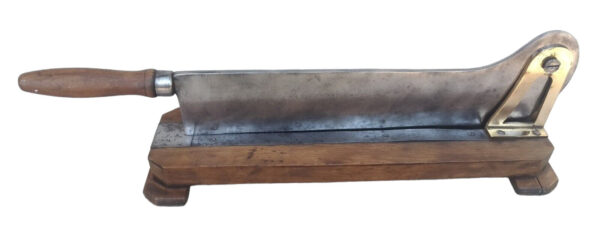 Antique French baguette guillotine bread slicer